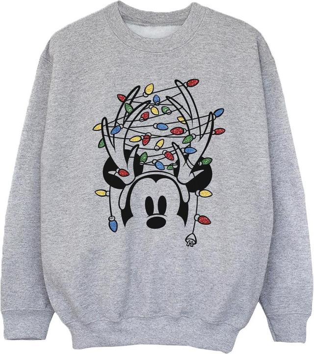 Disney Mickey Mouse Christmas Head Lights Sweatshirt Mädchen