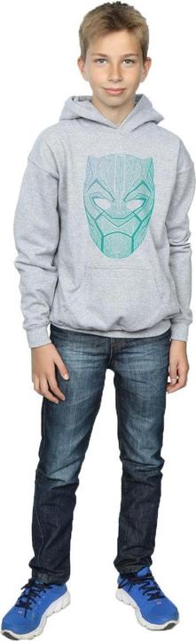 Produktbild Black Panther Tribal Mask Kapuzenpullover Jungen (152, 158)