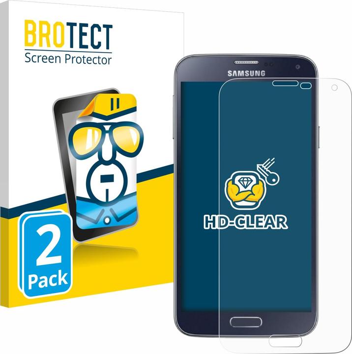 Produktbild BROTECT Schutzfolie Displayschutz Klar (2 Stück, Samsung Galaxy S5 Neo)