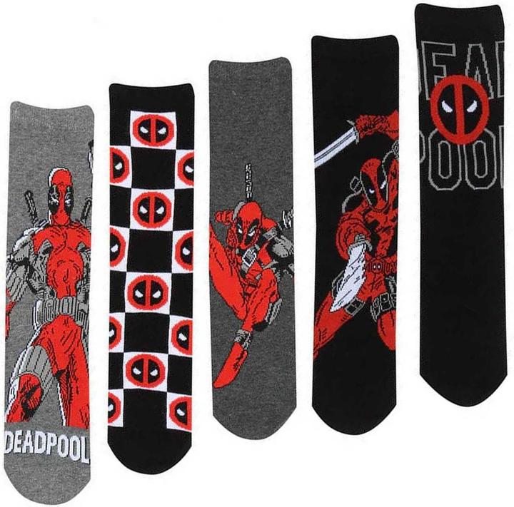 Image du produit Deadpool - Chaussettes - Adulte (Pack de 5, L/XL)