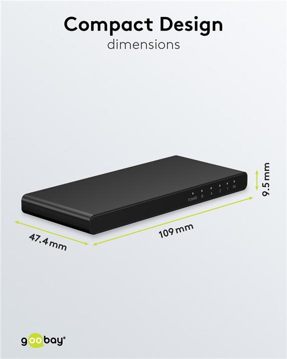 Immagine prodotto Goobay Splitter HDMI da 1 a 2 4K @ 60 Hz