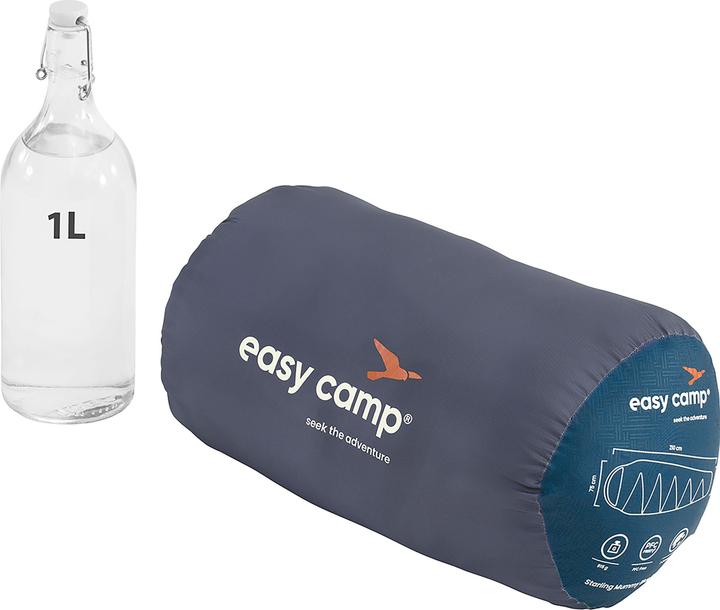 Produktbild Easy Camp Schlafsack Starling Mummy Blue 8?C (dunkelblau/grau, Modell 2025)