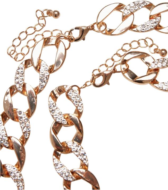 Image du produit Urban Classics Basic Diamond Necklace And Bracelet Set (100% zinc)