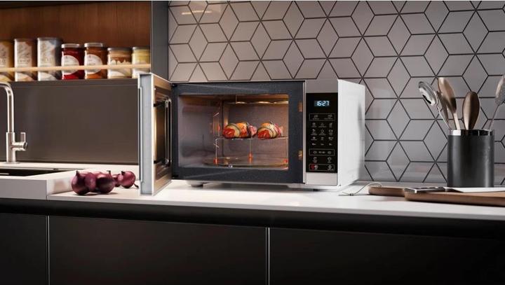 Image du produit Sharp Microwave Oven with Grill YC-MG81E-W Free standing, 28 L, 900 W, Grill, White (28 l)