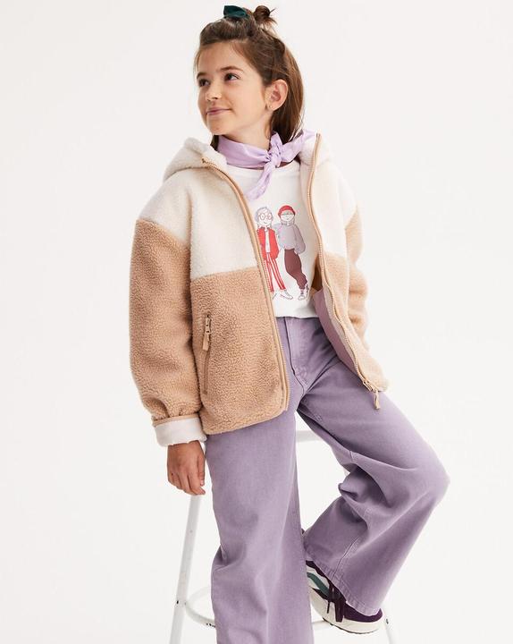 Produktbild La Redoute Collections Teddyfleece-Jacke mit Kapuze (120 B)
