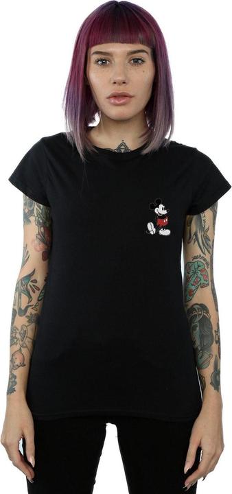 Actual product image Disney Womens/Ladies Mickey Mouse Kickin Retro Chest Cotton T-Shirt (M)