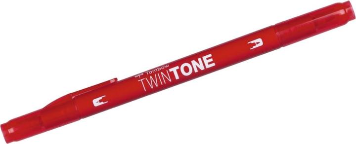 Actual product image Tombow Twintone fiber pen (75, Strawberry Red, 1 x)