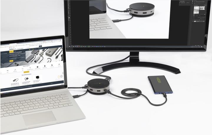 Image du produit StarTech .com Adaptateur USB C multiport (USB-C, 3 Ports)