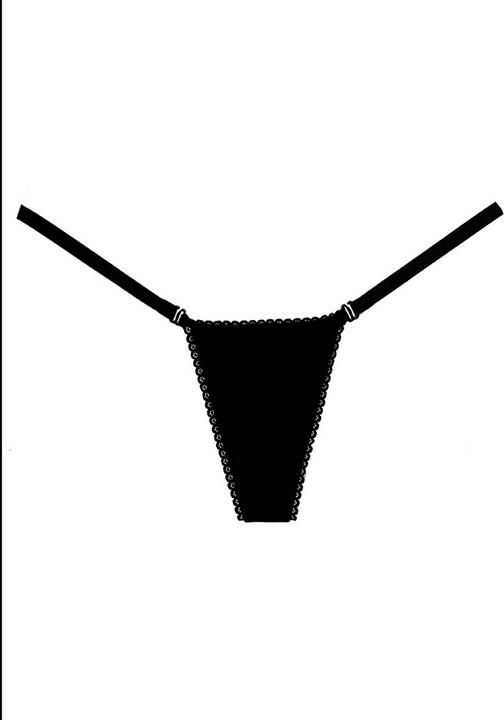 Immagine prodotto Allure Adore Wetlook Panty - Nero (Taglia unica)