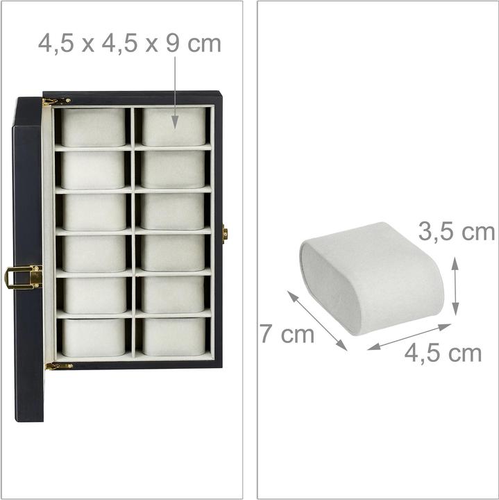 Actual product image Relaxdays Watch Box, 12 Slots