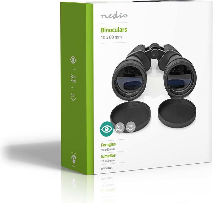 Image du produit Nedis Binoculaire| grossissement 10 x| diamètre de l'objectif 60 mm| champ de vision (10 x, 60 mm)