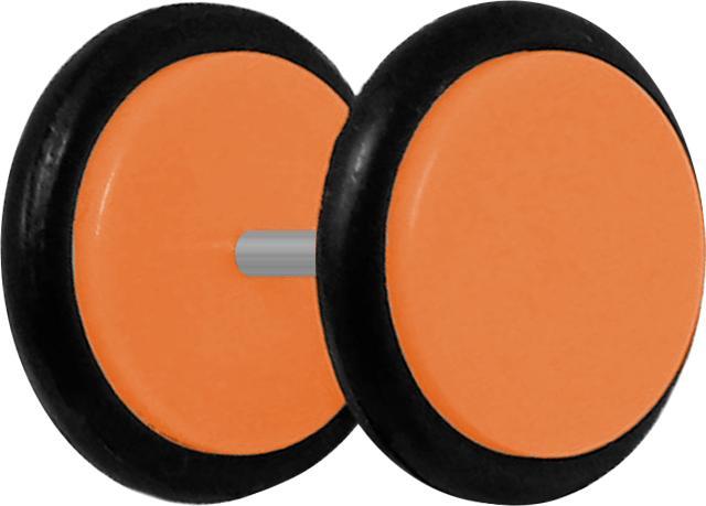 Immagine prodotto Star Piercing Tappo finto arancione con O-ring (senza ottone, Acrilico)