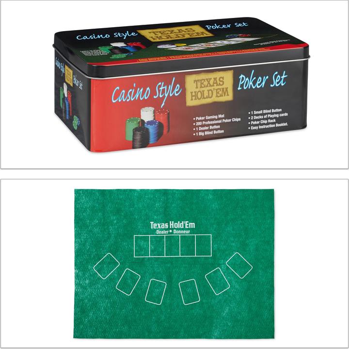 Produktbild Relaxdays Pokerset
