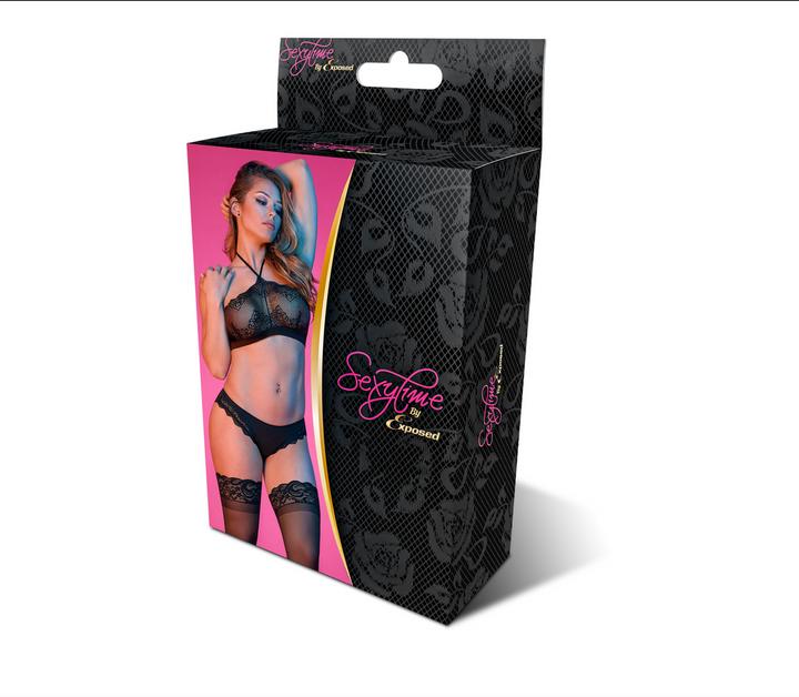 Productafbeelding Magic Silk Halter Bandeau & Panty Set (S/M)