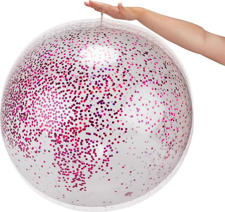 Immagine prodotto Toi-Toys Palloncino gonfiabile glitterato, 60 cm
