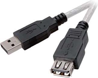 Actual product image Vivanco "" USB 2.0 AM-AF 1.8 m cable (45232) (1.80 m, USB 2.0)