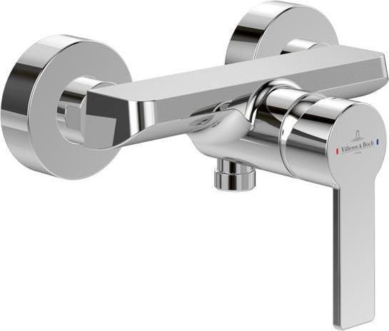 Produktbild Villeroy & Boch V&B Einhand-Brausebatterie ARCHITECTURA Wandmontage, 218x130x137mm chrom