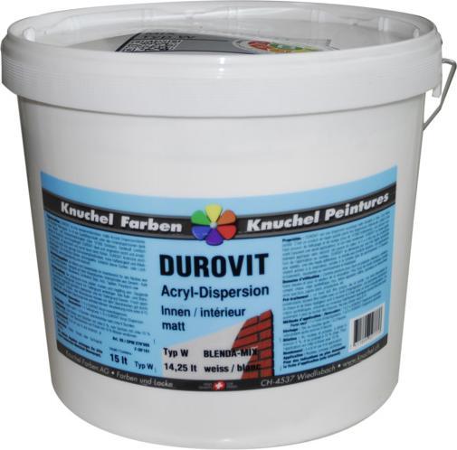 Image du produit Knuchel Durovit peinture mixte (Blanc, 15 l)