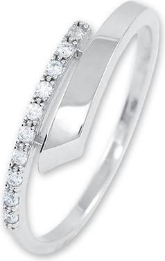 Brilio Silver - Gentle silver ring with crystals 426 001 00573 04 - Circuit: 53 mm (53)
