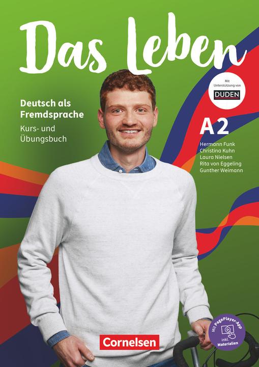 Produktbild Das Leben, Deutsch als Fremdsprache, Allgemeine Ausgabe, A2: Gesamtband, Kurs- und Übungsbuch, Mit (Deutsch, Christina Kuhn, Laura Nielsen, Hermann Funk, Rita Maria von Eggeling, 2021)