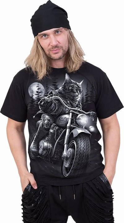 Actual product image Spiral Unisex Adult Nine Lives Short-Sleeved T-Shirt (S)