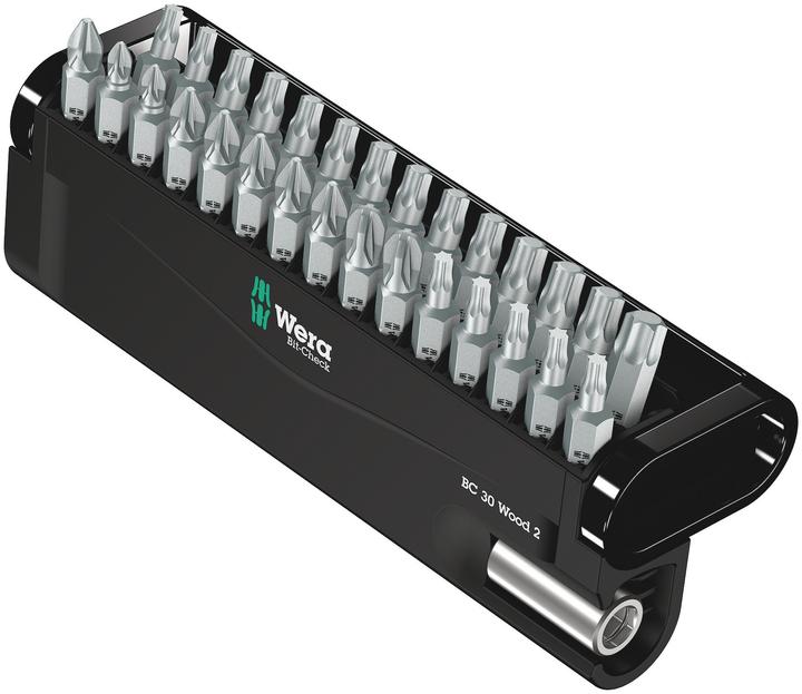 Produktbild Wera Bit-Check 30 Wood 2 (Kreuz Phillips PH M2, Kreuz Pozidriv PZ M3, Kreuz Pozidriv PZ M2, Kreuz Pozidriv PZ M1)