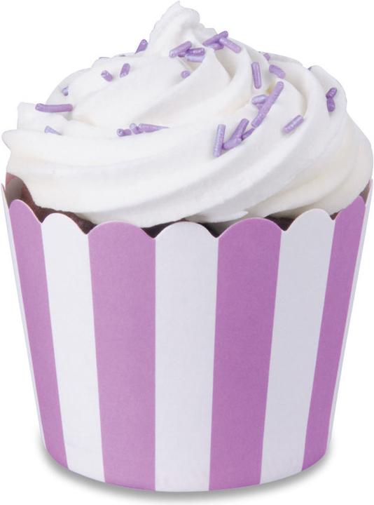 Immagine prodotto Städter Mini stampi per cupcake Lilla e Bianco (6 cm)