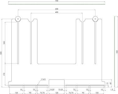 Image du produit SmartMetals Support de barre de son pour élévateur de sol (1 pièce)
