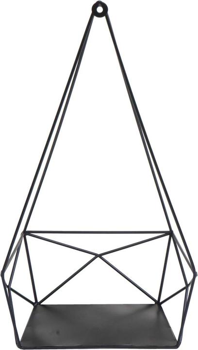 Image du produit Mendler Étagère murale HWC-K79, métal 44x23x11cm - noir