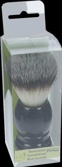 Immagine prodotto Pennello da barba, capelli sintetici, manico in plastica nera Anello Ø 21,5 mm (Pennello da barba)