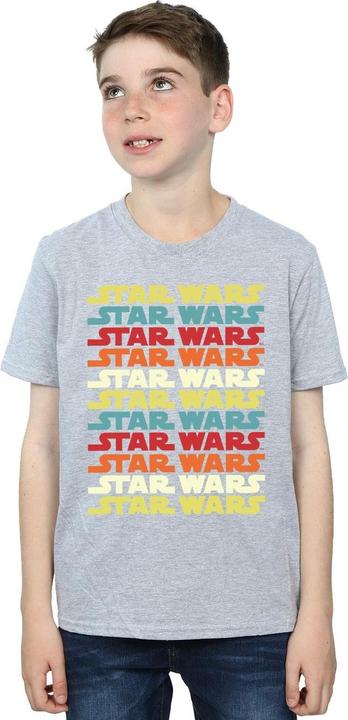Image du produit Star Wars - T-shirt RETRO REPEAT LOGO - Garçon (152, 158)