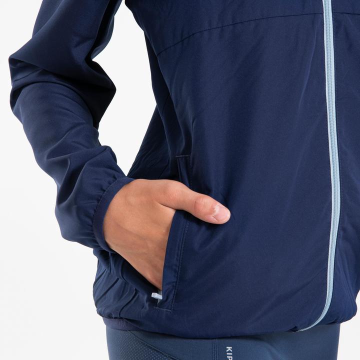 Immagine prodotto Kiprun Laufjacke Kinder winddicht - Wind Jacket marineblau/grau (164)