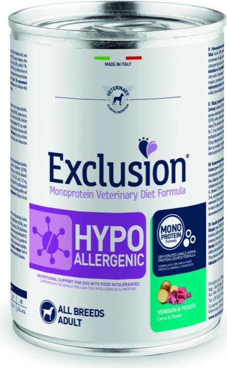 Immagine prodotto Exclusion Cervo ipoallergenico e patate (Adulto, 24 pz., 200 g)