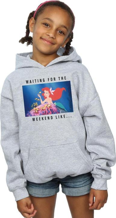 Actual product image Disney Princess Girls Ariel Waiting For The Weekend Hoodie (140, 146)