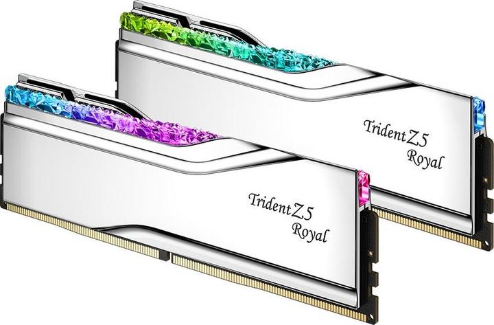 Image du produit G.Skill D564GB 6000-28 TZ5 Royal Silver sr GSK (F5-6000J2836G32GX2-TR5S) (2 x 32GB, 6000 MHz, RAM DDR5, DIMM)