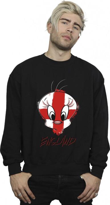 Actual product image Looney Tunes Mens Tweety England Face Sweatshirt (XXL)