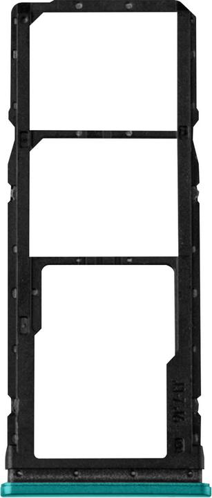 Actual product image Clappio 2x SIM + 1x Micro-SD card holder spare part for Xiaomi Redmi Note 9S - Blue (SIM holder, Xiaomi Redmi Note 9S)