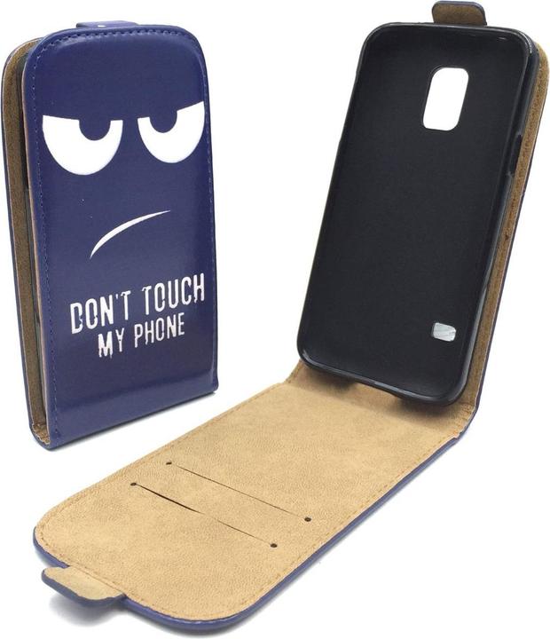 Produktbild König Design Handyhülle für Samsung Galaxy S5 Mini Schutztasche Wallet Cover 360 Case Blau (Samsung Galaxy S5 Mini)