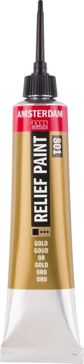 Produktbild Amsterdam Acrylfarbe Reliefpaint 801 (Gold, 20 ml)
