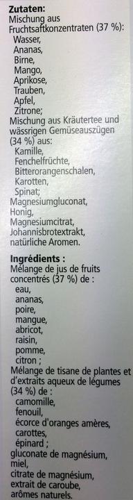 Nährwerte und Zutaten Salus Magnesium Liquid Mineral (1 Stück, Flüssigkeit, 628 g)