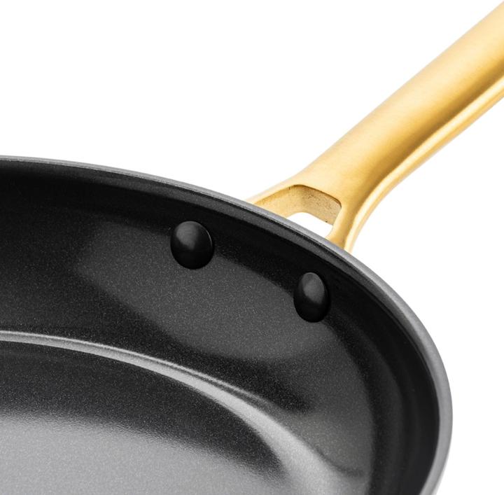 Actual product image Greenpan Ceramic pans PADOVA Black 20 + 24 + 28 cm (28 cm, Saucepan, Aluminium)