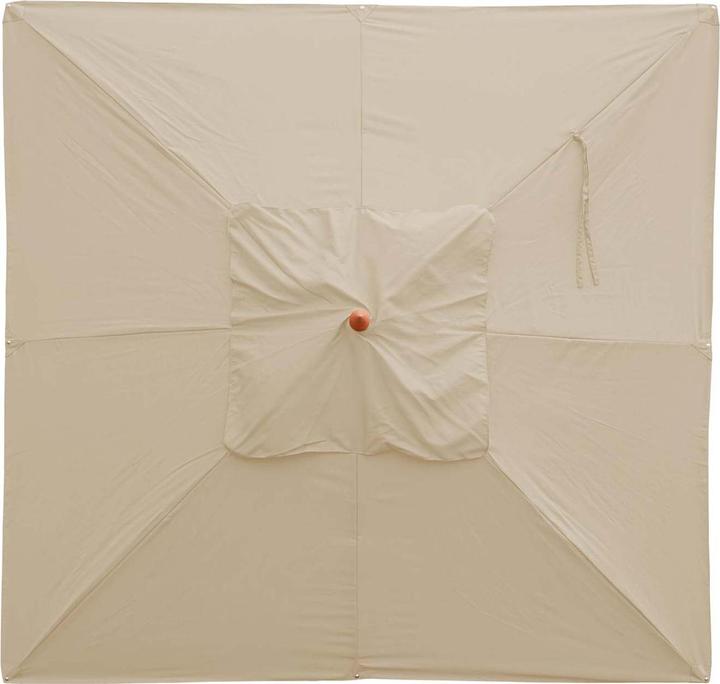 Immagine prodotto Mendler Copertura per ombrellone in legno per gastronomia, copertura di ricambio per ombrellone, quadrata (3 m)