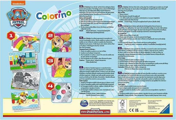 Immagine prodotto Ravensburger Paw Patrol Colorino D/F/I/EN/NL/E (Tedesco, Spagnolo, Francese, Olandese, Italiano, Portoghese, Inglese)