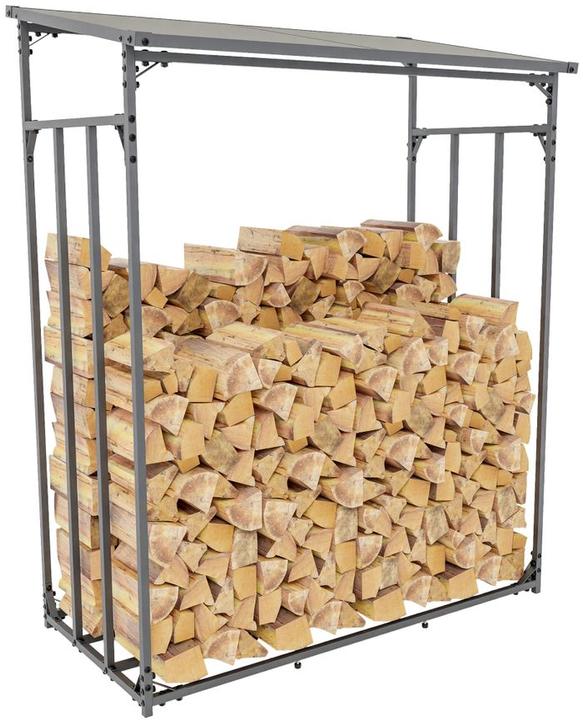 Produktbild Swisshandel24 Kaminholzunterstand Ruston Metall M, anthrazit