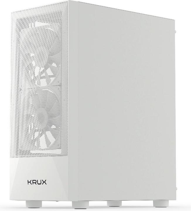 Actual product image Krux Vako White RGB (KRXD005) (ATX, Micro-ITX, mATX)