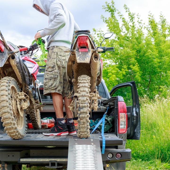 Actual product image Relaxdays Loading Ramp, Motorcycle