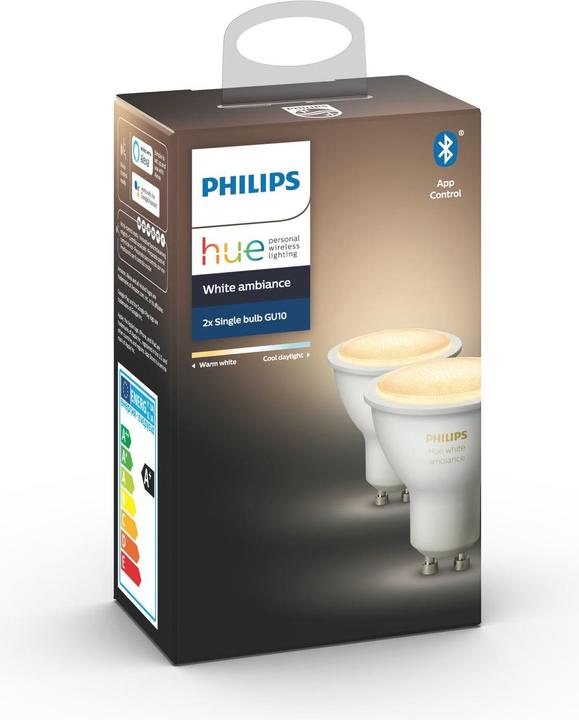 Productafbeelding Philips Hue Hue White Ambiance BT (GU10, 5 W, 350 lm, 2 x, G)