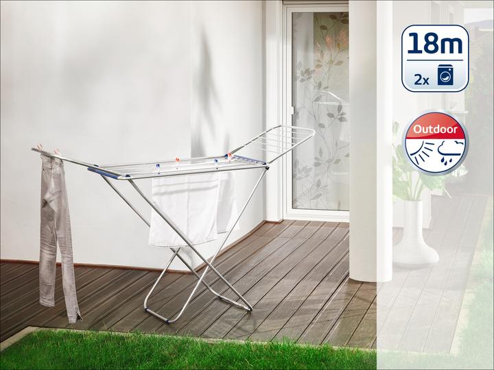 Actual product image Leifheit Classic Siena 180 Easy Aluminium tumble dryer (18 m)