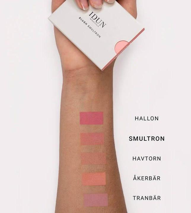 Produktbild IDUN Minerals Rouge/Blusher Hallon rose pink (Rose Pink)