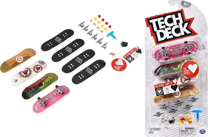 Actual product image Tech DECK Skateboards, 4 pcs. (German, French, Italian, English)